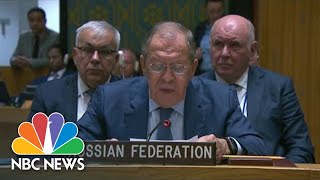 Lavrov Walks Out Of UN Meeting As West Confronts Russia Over War In Ukraine [upl. by Sontag505]