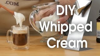 DIY whipped cream in 60 seconds [upl. by Atiuqan]