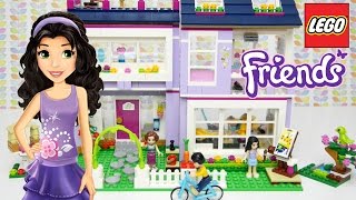 LEGO Friends Emmas House Set Unboxing Building Review  Kids Toys [upl. by Mahla132]