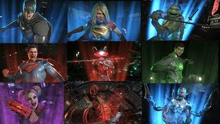 ALL SUPERMOVES WITH ALL DLC CHARACTERS  INJUSTICE 2 [upl. by Mintz]