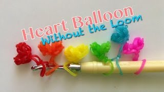 EASY Heart Charms WITHOUT Rainbow Loom [upl. by Damara347]