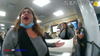 Extremely Entitled Woman Arrested After Being Denied to Board a Spirit Flight [upl. by Kirsten]