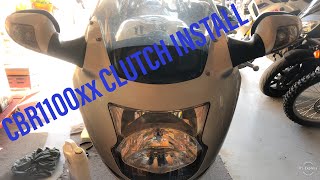 Changing The Clutch On A Honda CBR1100xx BlackBird [upl. by Gassman]