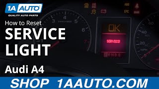 How to Reset Service Light 0409 Audi A4 [upl. by Valorie]