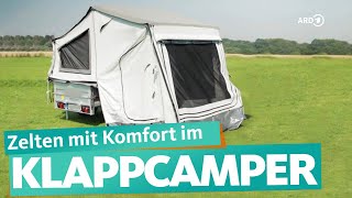 Faltcaravan – günstige Alternative zum Wohnwagen  ARD Reisen [upl. by Lotson]