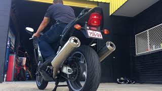 Does the STOCK EXHAUST SOUND GOOD on a CBR1100XX BLACKBIRD [upl. by Rolyat]