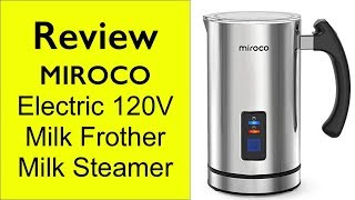 Review Miroco Milk Frother  How to make froth milk at home [upl. by Nauqram860]