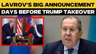 LIVE Russian Foreign Minister Sergey Lavrov Holds News Conference  Ukraine War  Putin  US Trump [upl. by Ittap409]