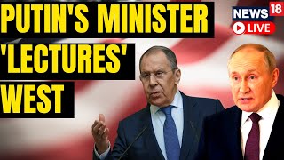 Russian Foreign Minister Lavrovs Speech LIVE  Russia Ukraine War Updates  English News LIVE [upl. by Bekah]