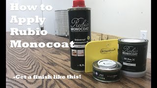 How to Use Rubio Monocoat  Finishing Furniture Techniques Its EASY [upl. by Nirek]