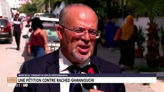 Tunisie une pétition contre Rached Ghannouchi [upl. by Atilegna]