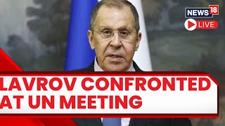 Russia’s Lavrov Receives Blistering Criticism For The Kremlin’s War In Ukraine At UN  Russia News [upl. by Hawken720]