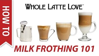 Milk Frothing for Beginners [upl. by Ahcilef]