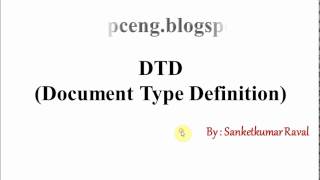 DTD with XML part 1 [upl. by Avelin667]