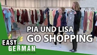 Pia and Lisa go shopping  Easy German 85 [upl. by Bonita]