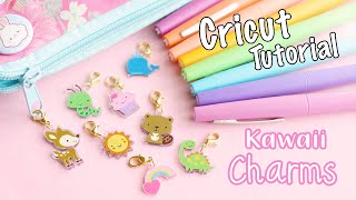 DIY Kawaii Vinyl Charms│Cricut Maker Tutorial [upl. by Drewett423]