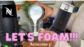 How To Foam Milk With Aeroccino 3 Make Coffee With Foam Tips amp Tricks  Easy Foamed Latte Recipe [upl. by Robinette272]