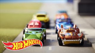 Disney Cars Lightning McQueen POWER WHEELS CAR RACE [upl. by Nivrag]