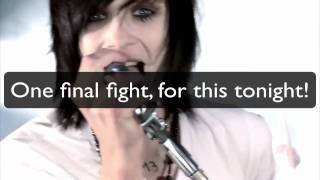 Black Veil Brides  Knives and Pens HD LYRICS  V [upl. by Wylde]