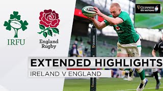 Ireland v England  EXTENDED Highlights  Victory in Standers Last Test  2021 Guinness Six Nations [upl. by Shig]