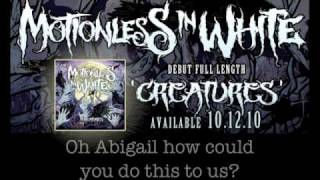 Motionless In White  Abigail w Lyrics [upl. by Maryanna]