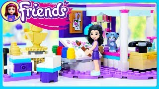 Emmas Deluxe Bedroom LEGO Friends Build Review Silly Play Kids Toys [upl. by Emlen]