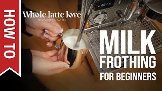 How To Milk Frothing for Beginners 5 Tips [upl. by Annaeed]