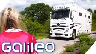 700000€ Dieser LKW ist ein XXL LuxusWohnmobil  Galileo  ProSieben [upl. by Wandis]