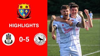 Caerleon 05 Cwmbrân Town  Gwent FA Senior cup  Quarter final highlights [upl. by Aryek971]