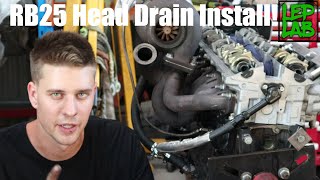 RB25DET Head Drain Install [upl. by Valerian292]