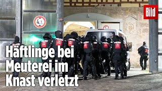 Gefängnismeuterei Polizei stürmt Knast in Thüringen  JVA Untermaßfeld [upl. by Mccourt556]