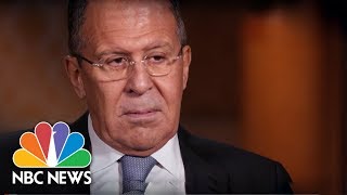 Russias Foreign Minister Sergey Lavrov Full Interview  NBC News [upl. by Lyman]