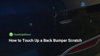 How to Touch Up a Car Back Bumper Scratch [upl. by Fantasia]